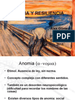 Anomia y Resiliencia