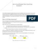 R Ratio in Evaluation Circuit Breaker Sizing