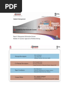 Paper 6: Management Information System Module 10: Systems Approach To Problem Solving