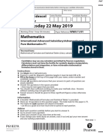 June 2019 (IAL) QP - P1 Edexcel