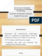 English IV It Lesson Notes