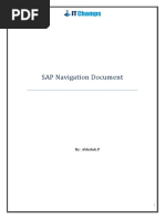 SAP Navigation Document: By: Abhishek.P