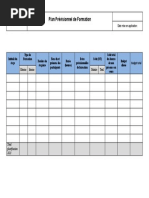 Plan Prévisionnel de Formation