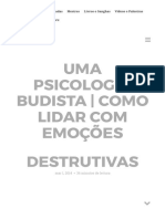 Como Lidar Com Emoções Destrutivas Incompleto