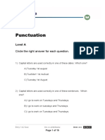 Quiz Punctuation: Level A