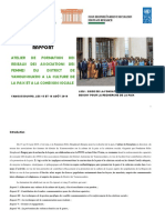 Rapport de L'atelier de Formation Des Reseaux Des Associations Des Femmes Du District - 15 08 2019