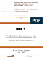 An Analysis and Comparison of Three Methods Published For Saxophone in 1846