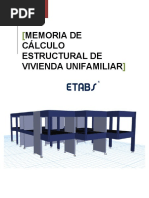 Memoria de Cálculo ESTRUCTURAS