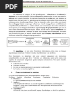 Lecon 1 Les Étapes de Résolution D'un Problème Et La Structure D'un Algorithme