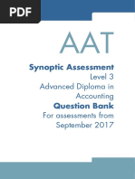 Level 3 - Synoptic - Question Bank