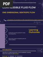 Chapter 4 One Dimensional Isentropic Flow