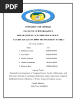 Fincha Sugar Factory Management System