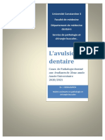 Cours 2è An 21 Lavulsion Dentaire DR I. BENHAMADA