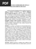 Contrato de Compromiso de Venta y Reconocimiento de Pago