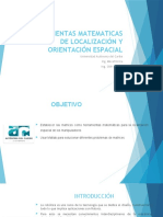 Herramientas Matematicas de Localización y Orientación Espacial