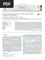 25 - Removal of Volatile Sulfur Compounds by Solar Advanced Oxidation Technologies and Bioprocesses - Solar Energy - 2016