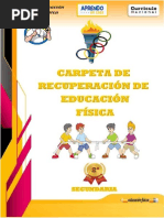 Carpeta de Recuperacion de Educacion Fisica 2do Se Secundaria