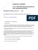 Ley 11 49 de La Carrera y Situacion Del Personal Policial 1149 Listo