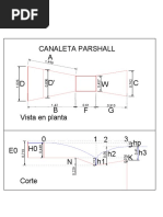 CANALETA PARSHALL-Diseño