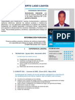 CV - Gilberto Lago Loayza 2021