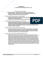 Worksheet 1 Week 6 - Components of Ecosystem (Part 1 of 2) : GEC 11 - Environmental Science