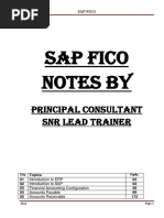 Sap Fico Notes Fi