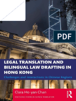 Legal Translation and Bilingual Law Drafting in Hong Kong - Challenges and Interactions in Chinese Regions