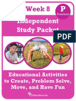 Independent Study Packet Preschool Grade Week 8