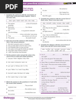 A2 UNIT 5 Extra Grammar Practice Extension