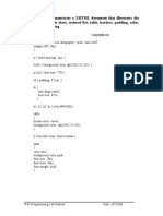 Develop and Demonstrate A XHTML Document That Illustrates The Use External Style Sheet, Ordered List, Table, Borders, Padding, Color, and The Tag