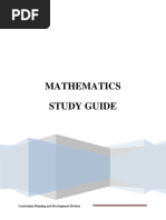 CSEC Math Study Guide