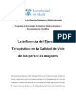 La Influencia Del Ejercicio Terapeutico en Las Personas Mayores - Soraya Pacheco Da Costa