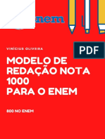 Modelo de Redação Nota 1000 para O Enem