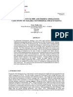 Analysis of Stuck Pipe and Fishing Operations: Case Study of Olkaria Geothermal Field in Kenya