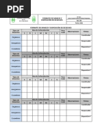 Formato de Manejo y Disposicion de Desechos