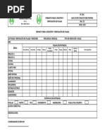 Formato de Registro y Verificacion de Plagas