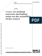 BS 3148-80 - Water For Making Concrete