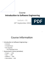 Introduction To Software Engineering