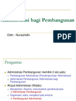 Administrasi Bagi Pembangunan