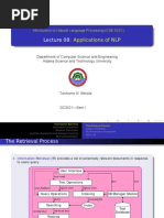 Applications of NLP: Introduction To Natural Language Processing (CSE 5321)