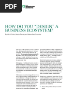 How Do You "Design" A Business Ecosystem?: by Ulrich Pidun, Martin Reeves, and Maximilian Schüssler