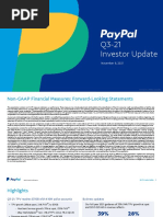 PYPL Q3 21 Investor Update