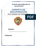 Carpeta de Recuperacion Cuarto Gradop Priamria - A