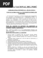 Convocatoria Pilpichaca