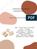 Folio Pendidikan Jasmani & Kesihatan: Tajuk: Penyakit Talasemia