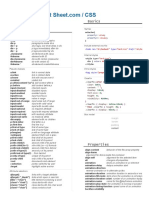 CSS Cheat Sheet