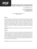 PAQUE DÍAZ, SELENE. Importancia Preescolar, Percepción, Inscripción.