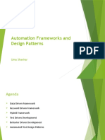 Automation Frameworks and Design Patterns