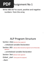 Assignment No 1: Write X86 ALP To Count, Positive and Negative Numbers From The Array