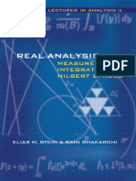 Elias M. Stein, Rami Shakarchi - Real Analysis - Measure Theory, Integration, and Hilbert Spaces. Vol.3.-Princeton University Press (2005)